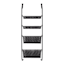 4-Tier Over The Door Storage Shelf, Black