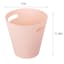 Pink Round Trash Bin, 12l