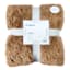 Brown Textured Faux Fur Throw Blanket, 50x60