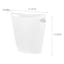 White Oval Trash Bin, 7.7l