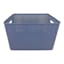 Y-Weave Navy Peony Storage Basket, Medium