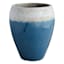 Acadia Blue Petrol Urn Ceramic Outdoor Planter, Extra Large