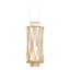 Oversized Round Gold Wire Floor Lantern, 30"