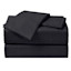 4-Piece Black Cooling Microfiber Sheet Set, Full