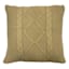 Honeybloom Brown Knitted Throw Pillow, 24"