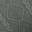 Honeybloom Dark Grey Knitted Throw Pillow, 24"