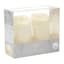 2-Pack White Realistic LED Pillar Candles, 3x6