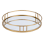 Tracey Boyd Gold Metal Decorative Tray, 14"