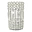 Silver Crystal Votive Holder, 7"