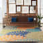 (E520) Multicolor Aloha Floral Outdoor Area Rug, 5x8