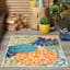 (E520) Multicolor Aloha Floral Outdoor Area Rug, 5x8