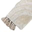 Neutral Rainbow Tufted Throw Blanket, 50x60