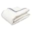 Providence 3-Piece White Cotton Hotel Border Comforter Set, King