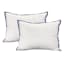Providence 3-Piece White Cotton Hotel Border Comforter Set, King