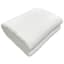Honeybloom Ivory Sherpa Throw Blanket, 50x60