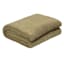 Honeybloom Brown Sherpa Throw Blanket, 50x60