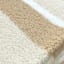 Natural Striped Sherpa Throw Blanket, 50x60