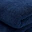 Navy Blue Sherpa Bed Blanket, King