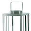Green Metal Lantern with Handle, 17"