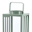 Green Metal Lantern with Handle, 12"