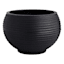 Japi All-Weather Black Lattice Bowl Outdoor Planter, Extra Large