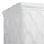 Providence White Lattice Ceramic Square Outdoor Planter, Medium