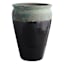 Green and Black Lava Arcadia Outdoor Planter, Large