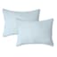 Providence 3-Piece Blue Washed Cotton Percale Comforter Set, King