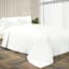 Providence 3-Piece White Washed Cotton Percale Comforter Set, Full/Queen
