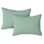 Providence 3-Piece Green Washed Cotton Percale Comforter Set, King