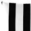 Providence Black Awning Stripe Oversized Square Outdoor Throw Pillow, 20"