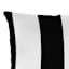 Black Awning Stripe Lumbar Outdoor Throw Pillow, 14x20