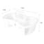 White Shower Caddy, Large