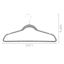 25-Pack Velvet Hangers, Grey