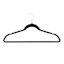 25-Pack Velvet Hangers, Black