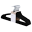 25-Pack Velvet Hangers, Black