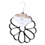 Flower Velvet Scarf Hanger, Black