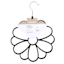 Flower Velvet Scarf Hanger, Black