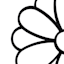 Flower Velvet Scarf Hanger, Black