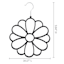 Flower Velvet Scarf Hanger, Black