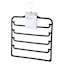 4-Tier Velvet Pant Hanger, Black