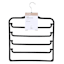 4-Tier Velvet Pant Hanger, Black