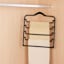 4-Tier Velvet Pant Hanger, Black