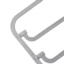 4-Tier Velvet Pant Hanger, Grey