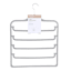 4-Tier Velvet Pant Hanger, Grey