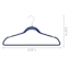 50-Pack Velvet Suit Hangers, Dark Blue