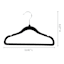Tiny Dreamers 10-Piece Velvet Hanger, Black