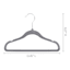 Tiny Dreamers 10-Piece Velvet Hanger, Dark Grey