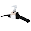 10-Piece Velvet Shirt Hangers, Black