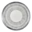 Matte Black Striped Round Stoneware Platter